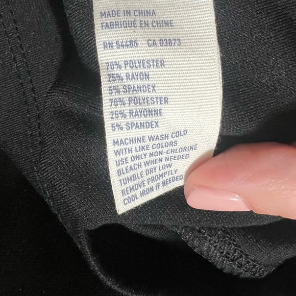 AEO American Eagle Outfitters Black Peplum Dress Size Large NWT - Picture 4 of 4